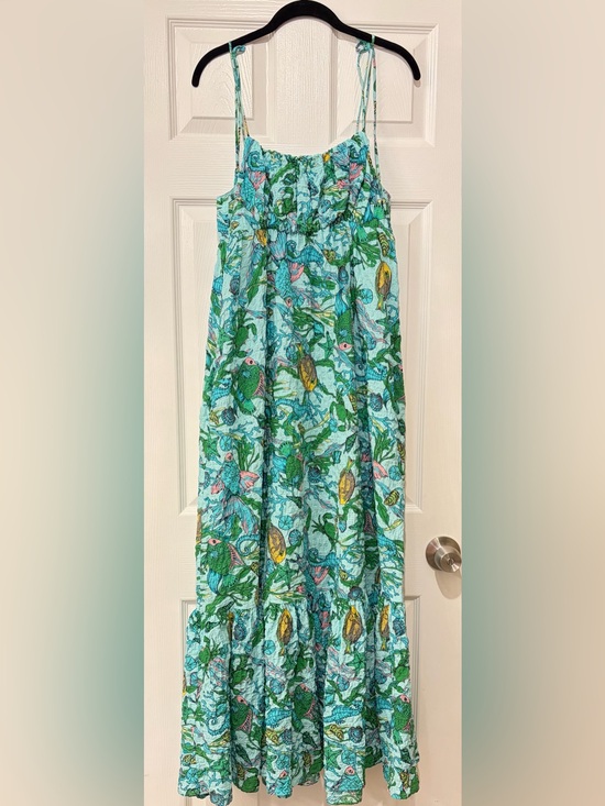 kate spade Dresses & Skirts - Kate Spade Under the Sea Tie-Strap Cotton Dress w Pockets Size M Medium